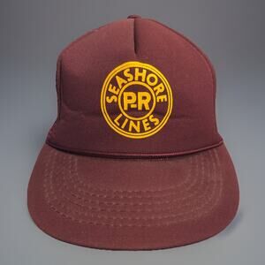 Vtg NWOT Seashore Lines Railroad Cap Hat Mesh Back Rope 90’s